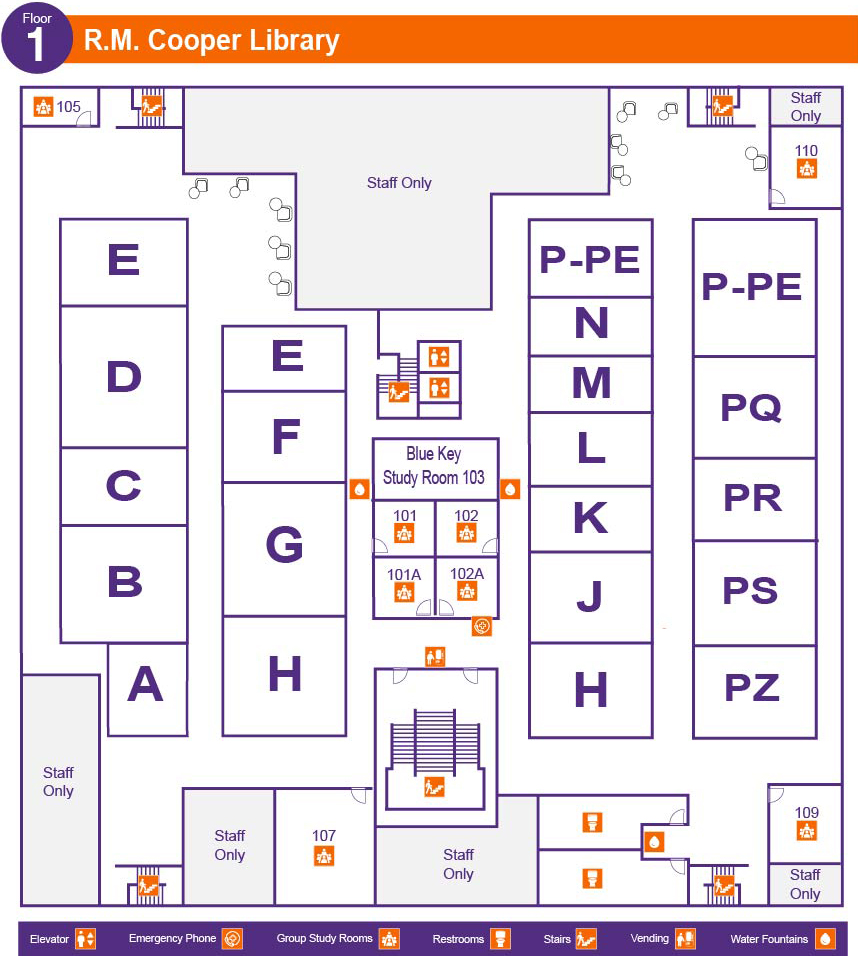 Floor Maps – Clemson Libraries