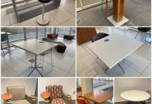 assorted tables and chairs available through out the watt center